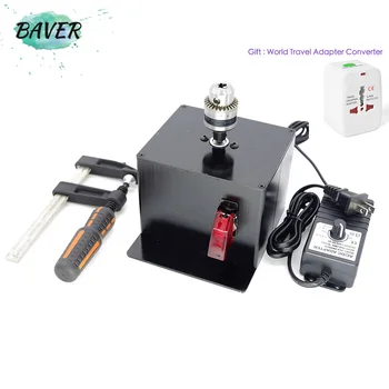 Baver Usnje Obrti Električni Klopi Burnisher poljski Machine Set za poliranje Kožo Orodje DIY