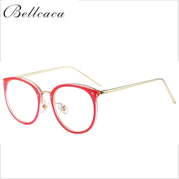 Bellacaca Optična Očala Ženske Preprost Recept Očala Oči Očala Okvirji Krog Modnih Jasno, Leče za Očala BC818 26476