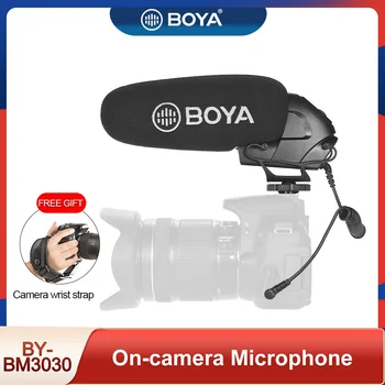 BOYA S-BM3030 BM3031 BM3032 BM2021BM3011 Mikrofon Na Fotoaparatu Puško Kondenzatorski Supercardioid za DSLR Kamere, Snemalniki Avdio