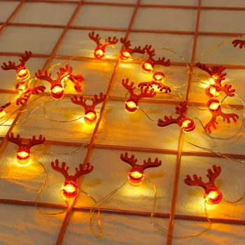 Božiček Božič Niz LED Luči Garland Okrasna Vila Luči Božič Deocr za Domačo Razsvetljavo Počitnice