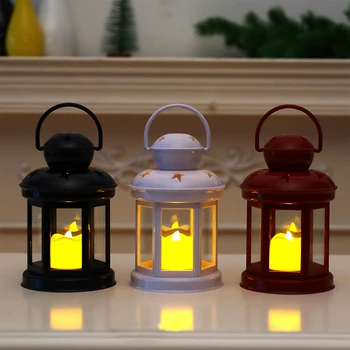 Božično Dekoracijo Luč Retro Prenosne Elektronske LED Sveča Lučka LED osvetlitev Počitniških Odlikovanja