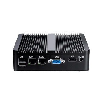 Brez ventilatorja Mini PC Intel Celeron J1900 N2840 Dvojno LAN Windows 10 N2940 4 Core Majhen Računalnik COM WiFi Portal Namizje 2994