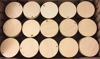 Brezplačna dostava! 60mm nedokončane krog krog lesene diski kroglice