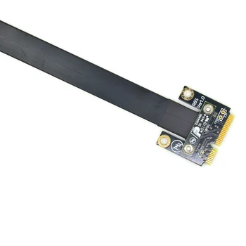 Brezplačna dostava ADT-Link mini-PCIe za M. 2 tipka M NVMe Podaljšek podaljšek adapter kabel podaljšek M. 2 WiFi v režo za mPCIe rob
