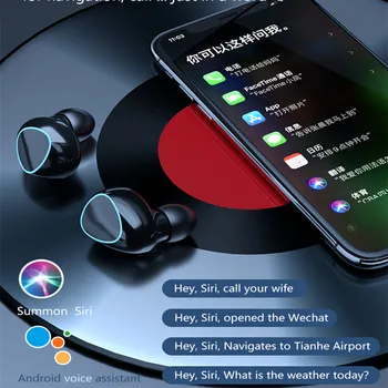 Brezžične Slušalke Bluetooth Tws 5.1 Hrupa Preklic Igralec V Glavo, Ušesa Telefonov Z Mikrofonom Hifi LED Zaslon Slušalke Earpods
