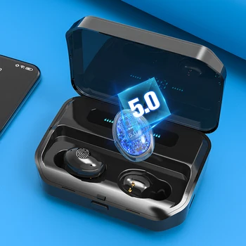 Brezžične Slušalke Bluetooth V5.0 TWS Brezžične Bluetooth slušalke LED Zaslon Z 4200 mAh Moči Banke Slušalke Z Mikrofonom