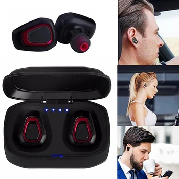 Brezžične Stereo Slušalke Športne Slušalke s Polnjenjem Polje z 300mAH