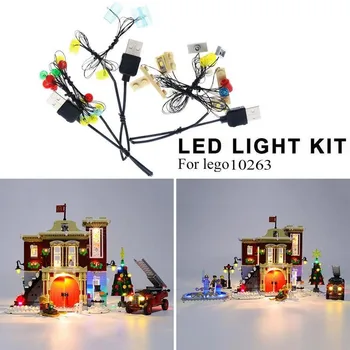 BriksMax Led Light Up Kit Za Ustvarjalca Pozimi LED Luči Komplet samozapiralni Opeke Mobilne Baterije Box USB Hub angleški Priročnik 2997