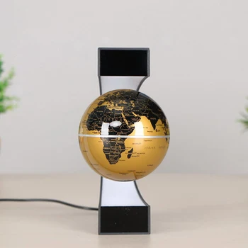 C Oblike Magnetnega Lebdenja, Plavajoča Krogla World Zemljevid z LED Luči Darila Šolskega pouka, Oprema za Dom, pisarne Dekoracijo