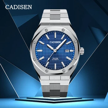 CADISEN Design Prvotne blagovne Znamke Luksuzni Moške Ure Mehanske Modra Gledajo Moški 100M Nepremočljiva Priložnostne Poslovnih svetlobna ročno uro