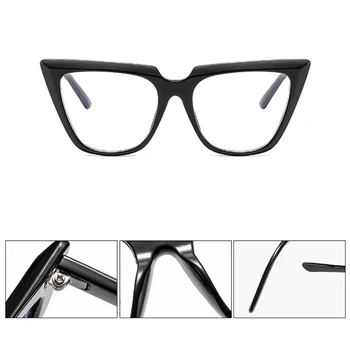 Cateye Očal Okvir 2021 Modra Svetloba Očala Okvirji Luksuzni Retro Očala Blagovne Znamke Oblikovalec Ogledalo Očala Oculus Feminino
