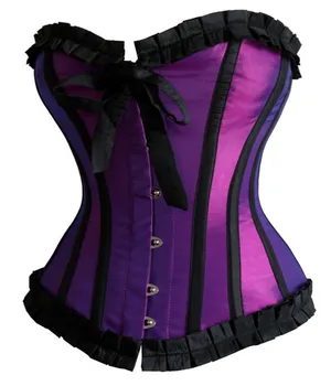 Caudatus seksi stezniki in bustiers za ženske vrhovi perilo viktorijanski korzet halje letnik burleske kostume poceni vijolična 66