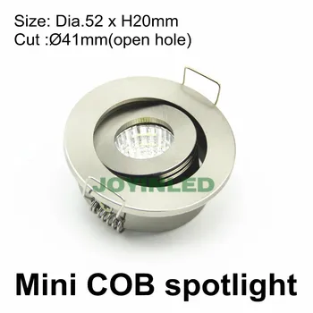 CE ROŠ Nova High Power Led COB Pozornosti 3W možnost zatemnitve Mini Led Spot osvetlitev Toplo Cool White AC90-260V