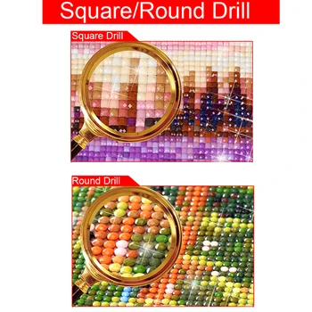 Celotno SquareRound Vaja 5D DIY Diamond Slikarstvo vodnjak 3D Vezenje Navzkrižno Šiv Mozaik Doma Dekor hcr14
