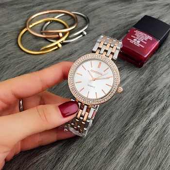 CONTENA Ženske Ure 2020 Dame Watch Diamond Luksuzni Relogio Feminino Rose Zlata Zapestnica Za Ženske Modni Ženske Reloj Mujer