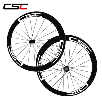 CSC 23 mm širina 50mm carbon clincher kolesa/Keramični Ležaji ogljikovih dvojica Samo 1500g