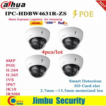 DAHUA IP Kamero POE 6MP IPC-HDBW4631R-ZS IR 50M IP66 2.7~13.5 mm Motorizirana M Smart Odkrivanje IP67 Micro SD Režo CCTV Kamere