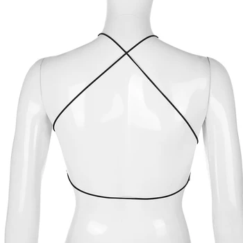 Darlingaga Backless Tie Dye Seksi Vrhovi za Ženske Obleke 2020 Špageti Trak Povodcem Camis Top Moda Stranka Poletnih Vrh Camisole