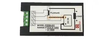 DC 100A Digitalni LED Power Meter Zaslon Moč Energije Voltmeter Ampermeter + vzporedni