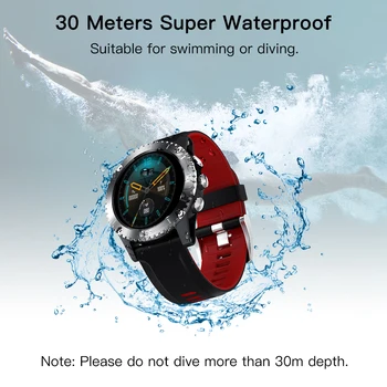 Deelife Smartwatch Moških Pametno Gledati 2020 za Človeka, Plavanje 30 Metrov vodoodporna Kompas Povezan Android, IOS Šport Ure