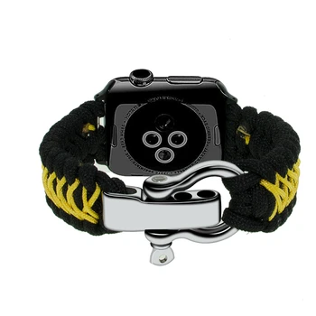 Dežnik vrv Najlon Trak Za Apple jermenčki 44 mm 40 mm Varnostni pas 38 mm 40 mm iwatch serije 5 4 3 2 1 zapestnico watchband pasu