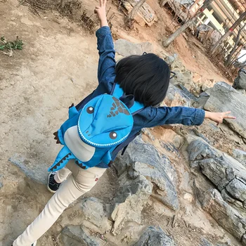 Dinozaver otrok šolsko torbo korejski vrtec otroka nahrbtnik risanka za otroke vrečko šolnine vrečko