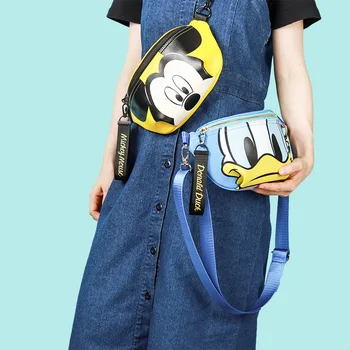 Disney 2020 novo messenger majhne pasu vrečko dekle ins prsih torba ženske, velike zmogljivosti, Mickey mouse dekle torba divje