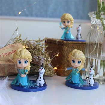 Disney 3Sets Dekle, Prijatelj Princesa Anna Elsa Model Slika dejanje slika Vroče Igrače Model Lutke Božično novoletno Darilo za Otroke