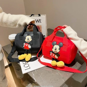 Disney Lady Torbice Novo Torbico Mickey Minnie Sredstev Risanka Tiskanja Ramenski Messenger Bag