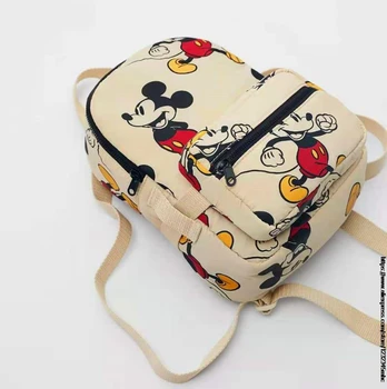 Disney Mickey Mouse Vroče 3D otrok šolska torba nepremočljiva šolsko Fantje in dekleta Lep otroški Cartoon Nahrbtnik