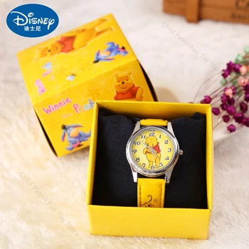 Disney Ure Winnie The Pooh Otrok Silikonski Polje Watch Naključno Barvo Naključno 1pcs Moda Risanka Quartz uro Darila Igrače