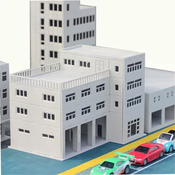 DIY Ho N Obsega Moderno Arhitekturo Modela Pesek Tabela Plastičnih Skupščine Model Gradnjo Kompleti Vlak Model N Lestvici