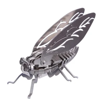 DIY Sestavljeni Model Komplet 3D Nerjavečega Jekla Sestavljeni Model, Snemljiv Okraski - Cicada
