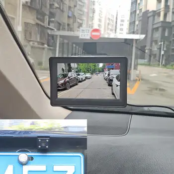 DIYKIT 4.3 Palčni Avto Ogledalo Monitor Vozila Pogled od Zadaj Povratne Backup Avto LED Kamera Video Parkirni Sistem za Enostavno Namestitev