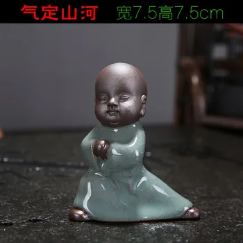 Doma dekor Budizem Mali buda Meditacija Menih Majhne Kipi Mini Plovilo Mini Kitajski Kung fu fant Menihi kipi