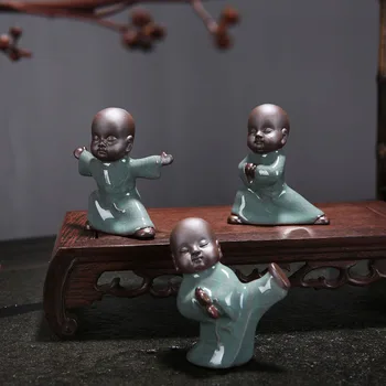 Doma dekor Budizem Mali buda Meditacija Menih Majhne Kipi Mini Plovilo Mini Kitajski Kung fu fant Menihi kipi