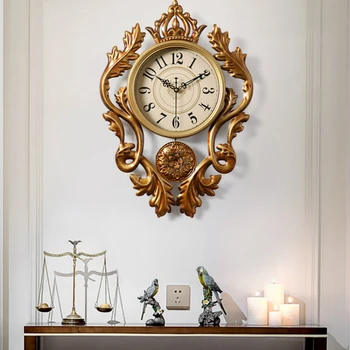 Doma dekoracijo luksuzni kovanega železa quartz izklop šport stenska ura ustvarjalnega letnik stenske ure dnevno sobo, spalnica WF1123235