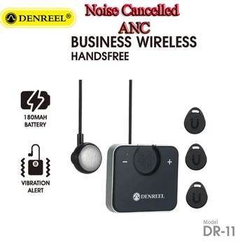 DR11 Brezžični Posnetek na Slušalke Poslovnih Slušalke Vibriranje za Prostoročno uporabo z ANC Hrupa Preklicano DenReel 2020