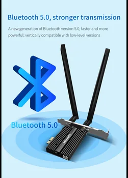 Dual Band 2,4/5Ghz 3000Mbps WiFi-6 AX200 Pro Gigabitno mrežno Kartico 802.11 AC/AX Bluetooth 5.0 Intel AX200NGW