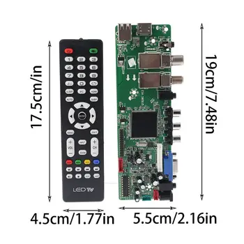DVB-S2, DVB-T2 DVB-C Digitalni Signal ATV Javor Gonilnika LCD zaslon, Daljinski upravljalnik Odbor Izstrelitev Univerzalno Dvojno USB QT526C V1.1 T. S512.69