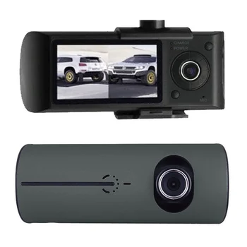 Dvojno Objektiv Avto DVR G-Senzor Kamere X3000 R300 1080P HD Dashcam 2,7-palčni Dash Cam Video Snemalnik Wth GPS Avto Varnostne Kamere 14157