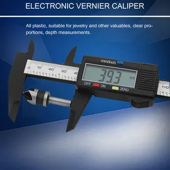 Elektronski Digitalni Zaslon Vernier Kaliper 0-150MM Digitalni Merilni Instrument, Notranji Premer Zunanji Premer Plastike