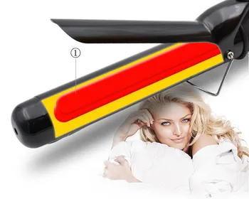 En sod LCD-zaslon Lase Curling Likalniki 1 Stick 28mm Waver auto keramični Sušilnik za lase Nadzor Temperature Hair Styler Palico