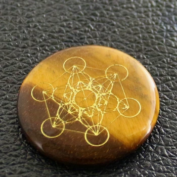 Engrave Cvet Llife Večdimenzionalne Metatrone Kocka Okrasite Naravni Kristalni Kamen Reiki Healing Home Ornament Jewellry