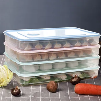 Enoslojni Hladilnik Hrane Cmoki So Nepredušno Zaprte Za Shranjevanje Posode Plastične Box Organizator Zrna Fižola Škatle Primeru