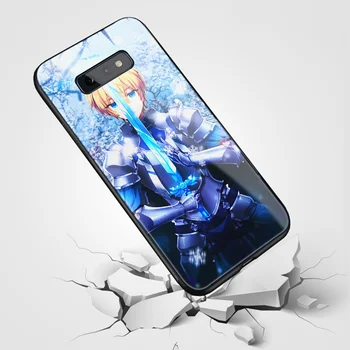 Eugeo Sword Art Online Alicization Mehki Silikonski Kaljeno Steklo Primeru Telefon Za Apple iPhone 6 6s 7 8 Plus X XR XS 11 Pro max