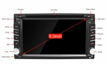 Eunavi Univerzalno 2 Din Android 9.0 Avto Dvd Predvajalnik, GPS+wifi+bluetooth+radio+Okta Jedro+ddr3+Kapacitivni Zaslon na Dotik+avtomobilski stereo sistem