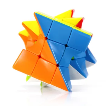 FanXin 3x3 Torsion Magic Cube Coloful Twisted Kocka Puzzle Igrača Izobraževalne Igrače Za Otroke Challange - Barvita 6127