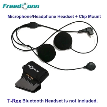FreeConn T-Rex Mehke Žice Mikrofon & Zvočnik + Univerzalno Objemko Nastavek za T-Rex motorno kolo, Bluetooth za Čelado Interfonski Slušalke