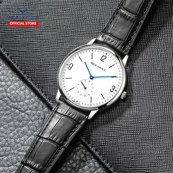 Galeb Moške mehanska ura ultra-tanek poslovnih preprosta ročna mehanska ura nepremočljiva safir watch 819.17.6004